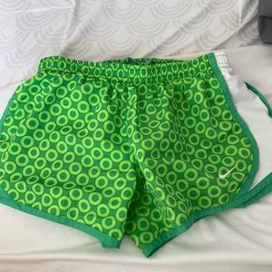 Girls Medium Green Nike Shorts